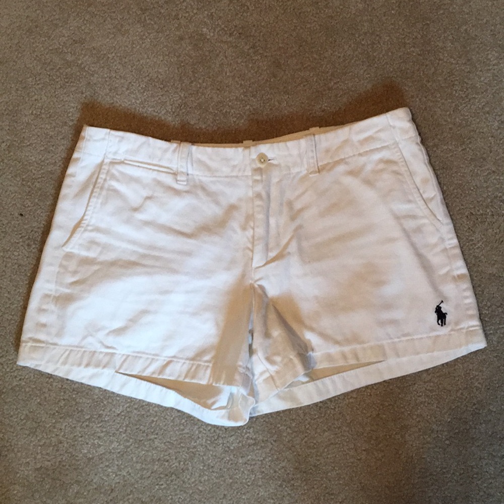 Polo Ralph Lauren white 100% cotton shorts